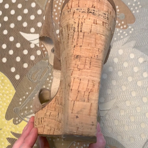 Michael Kors Suede Strapped Wedges 7.5-8 in Size - Picture 12 of 16